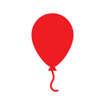 recommend clip art: Red Balloon vector art illustration suitable for events, birthday, banner and holiday