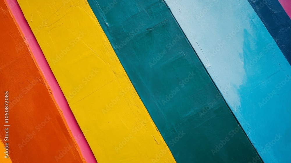 Poster A spectrum of equality, with intersecting lines in primary colors representing intersectionality, photography style