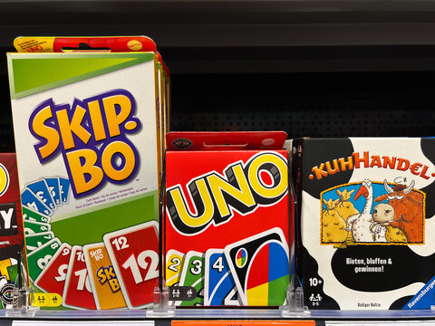 Family Card Games: Skip-Bo and UNO Displayed