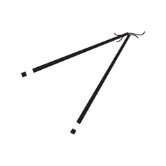 chopsticks icon. chopsticks icon on white background.