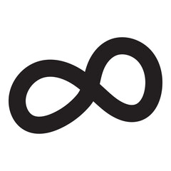 hand drawn Infinity symbol icon. vector illustration.