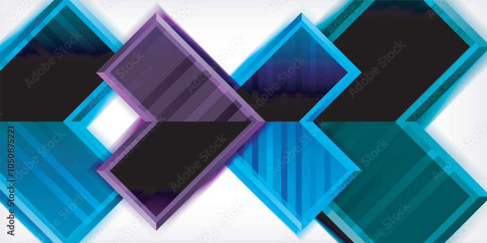 Poster arrow symbols created with 3d effects and line texture geometric abstract background