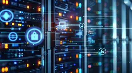 Obraz premium mainframe computer server