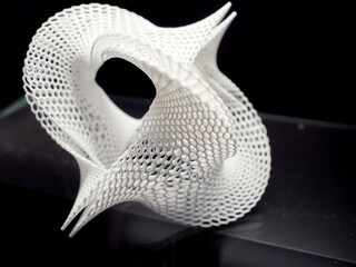abstract multidimensional 3d shape, 3d printing