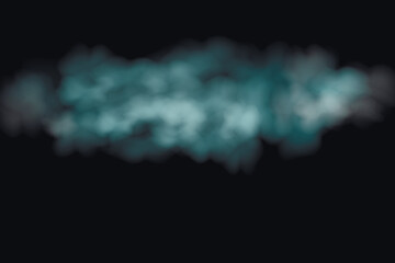 Smoke effect background. Realistic decorative fog in the air, vapor, creeping smoke puff. Layout of cloudy smog. Transparency vector illustration