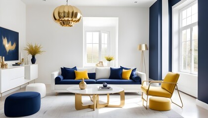 Photo interior modern design room 3d illustration