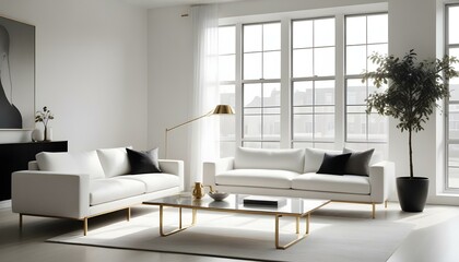 Photo interior modern design room 3d illustration