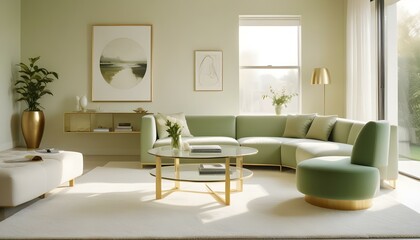 Fototapeta premium Photo interior modern design room 3d illustration