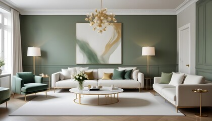 Photo interior modern design room 3d illustration
