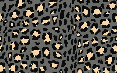 Abstract modern leopard seamless pattern. Animals trendy background. Color decorative vector stock illustration for print, card, postcard, fabric, textile. Modern ornament of stylized skin