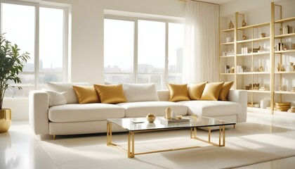 Fototapeta premium Photo interior modern design room 3d illustration