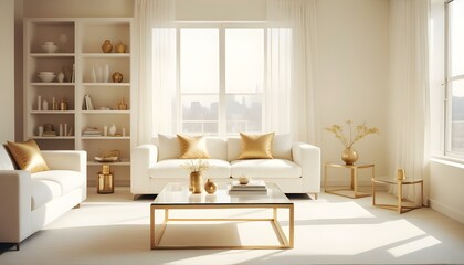 Fototapeta premium Photo interior modern design room 3d illustration