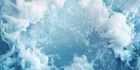 Captivating Ocean Waves: A Serene Abstract Representation of Flowing Water and Texture