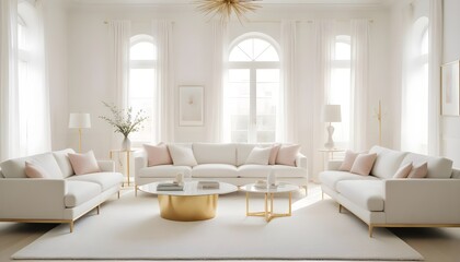 Fototapeta premium Photo interior modern design room 3d illustration