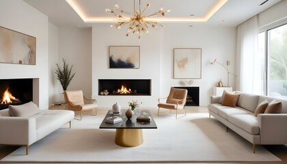Photo interior modern design room 3d illustration