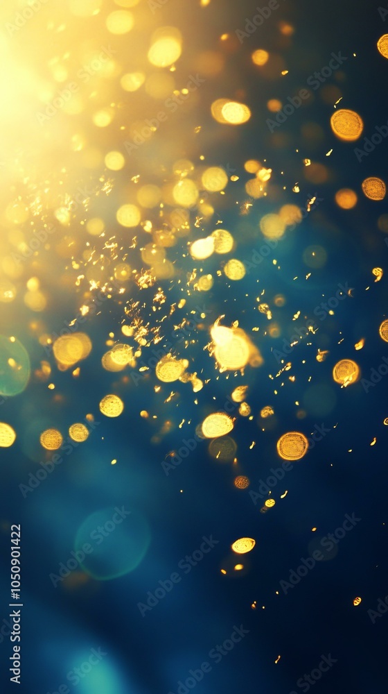 Poster abstract blur of multicolored lights creating a dynamic and vibrant background effect.