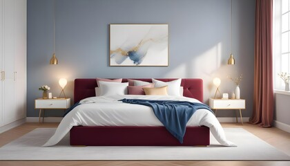 Photo interior modern design room 3d illustration