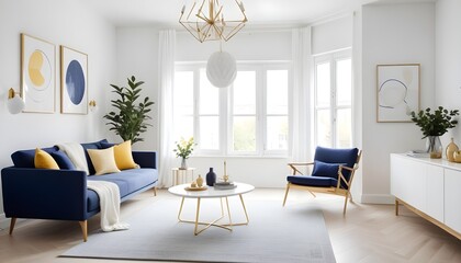 Photo interior modern design room 3d illustration