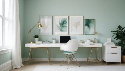 Photo interior modern design room 3d illustration