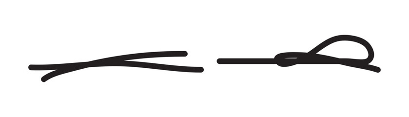 Hand drawn paint, pen, line brush sketch marker underline shape vector icon.