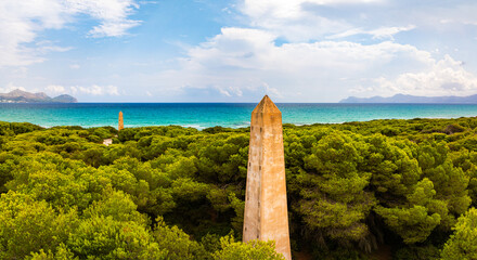 Ancient Watchtower, Bay of Alcudia, Platja de Muro, Majorca, Spain