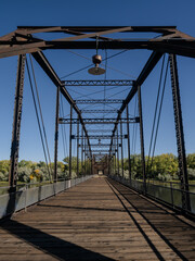 The Historic Fort Benton Bridge over the Missouri River in Montana