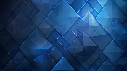 Obraz premium Abstract geometric squares on a gradient blue background, vector