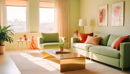 Photo interior modern design room 3d illustration