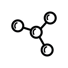 Molekul, chemistry line icon design