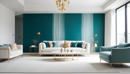 Photo interior modern design room 3d illustration