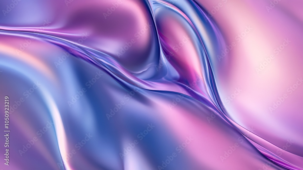 Poster Abstract fluid shapes blending into each other, representing the seamless integration of diverse perspectives into a cohesive whole, minimalist style