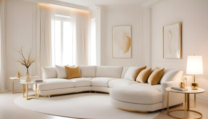 Photo interior modern design room 3d illustration