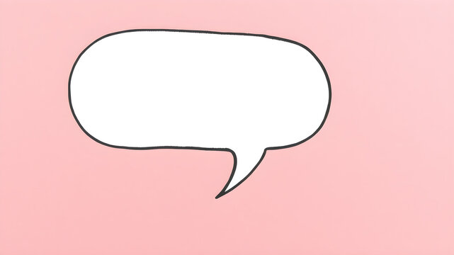 Hand drawn speech buble. Speech bubbles talk bubbles. AI generated image, ai.