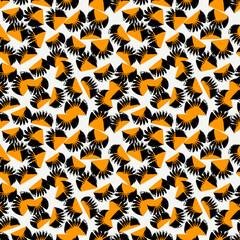 Paint brush lines and figures. Seamless pattern. Hand drawn ethnic ornament. Tribal wallpaper. Ethnical image. Tribe motif. Ancient mosaic. Geometric digital paper. Web design. Textile print. Vector