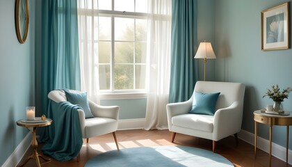 Photo interior modern design room 3d design	
