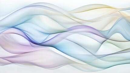 Obraz premium An abstract pattern of intersecting waves in soothing colors against a neutral background, Embodying fluidity and diversity, photography style