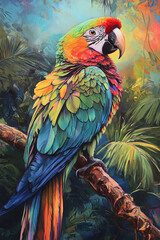 Obraz premium blue and yellow macaw