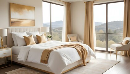Photo interior modern design room 3d design