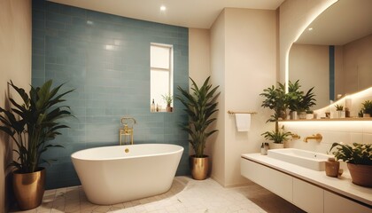 Photo interior modern design room 3d design