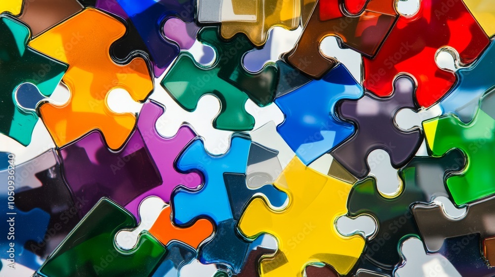 Poster An abstract visual of diverse perspectives, depicting a kaleidoscope of colorful, interlocking shapes representing different viewpoints coming together to form a cohesive pattern