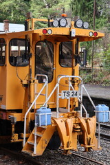 railway machinery on the tracks