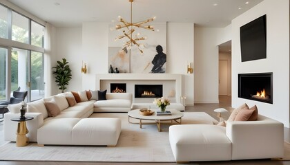 Photo interior modern design room 3d design