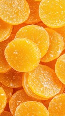 菓子デザインとマーケティングのための明るい柑橘系のキャンディー