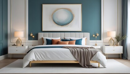 Photo interior modern design room 3d design