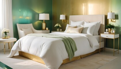 Photo interior modern design room 3d design