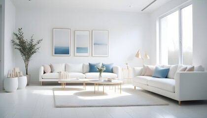 Photo interior modern design room 3d design