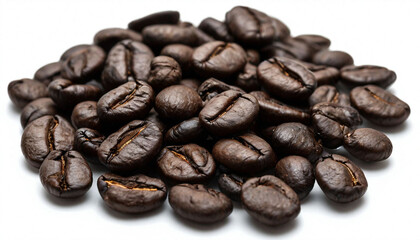 Fototapeta premium Coffee Beans Isolated on White Background