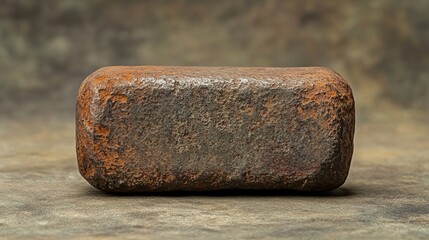 A 500-gram rusted weight, showing signs of weathered wear