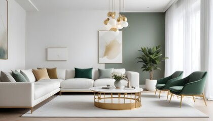 Photo interior modern design room 3d design
