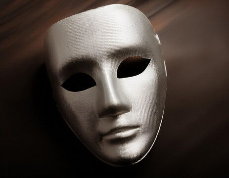 Close-Up of a Mask Representing Concealment and Identity